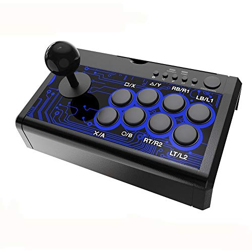 Dobe 7 em 1 Arcade Fighting Wired Joystick para Switch, PS4, PS3, Xbox, PC, Android