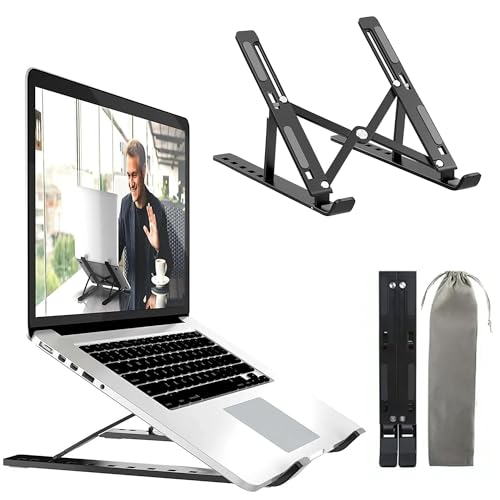 K-Mart Supporto Regolabile Per Laptop Da Scrivania, Supporto Portatile Per Laptop A 6 Angoli, Supporto Per Notebook Con Raffreddamento Ad Aria Compati