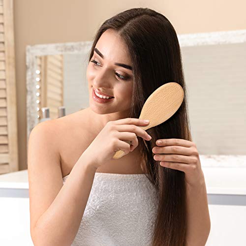 BFWood Boar Bristle Hair Brush - Pure Soft Hair Brush for Fine Thin Hair