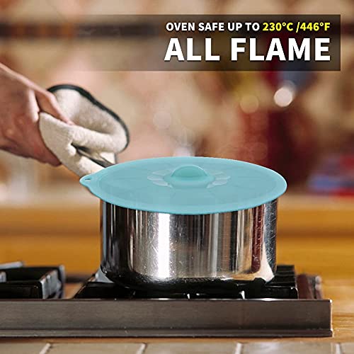 Silicone Lids for Food Storage - Silicone Bowl Covers Pot Lids BPA Free Suction Lids Silicone Microwave Cover Pot Covers for Cups Bowls Pots Pans Oven Fridge by ANDYKEN - Image 6
