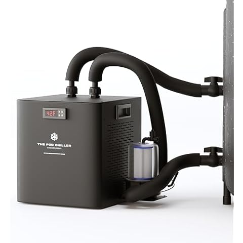 The Pod Company Standard Water Chiller – 1/3 HP – 41°F Cold Plunge Cooling System – Compact, Energy-Efficient, and Ideal for Daily Home Use – Compatible with Ice Pod Pro & Long Pod Cover