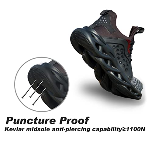 Steel Toe Shoes for Women Safety Shoes for Men Cushion Breathable Sneakers4