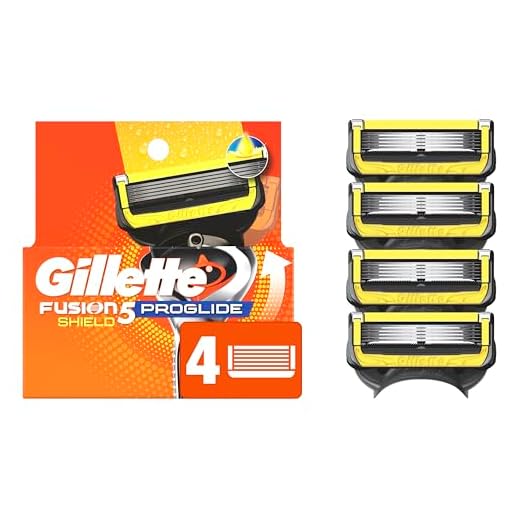 Gillette ProGlide Shield Mens Razor Blade Refills, 4 Count, Shields Against Skin Irritation