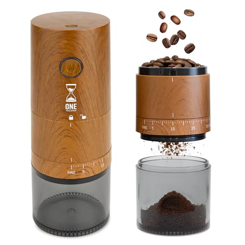 電動コーヒーミル 木目調