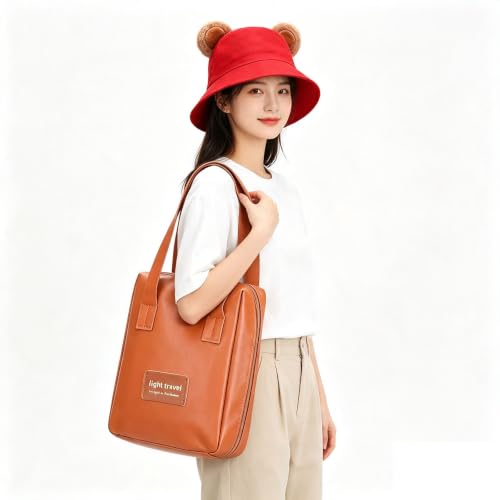 Yssreey Halloween Bear Costume Accessories 2 Pcs Red Bucket Hat and Brown Travel Handheld for Adult Women Men Halloween Cosplay Party Supplies by Yssreey - Used condition - Image 5