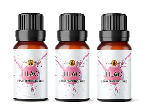 Aroma Energy | Lilac Fragrance Oil 30ml (3 x 10ml) Highly Scented Oil for Diffuser, Candles, Soap Making, Wax Melt, Slime, Perfume | Vegan, Made in UK