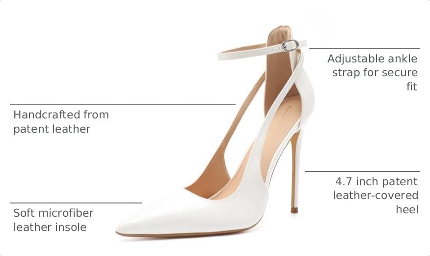 Image of Unisex High Heels for Men and Women 4.7 Inch Stiletto Heels
