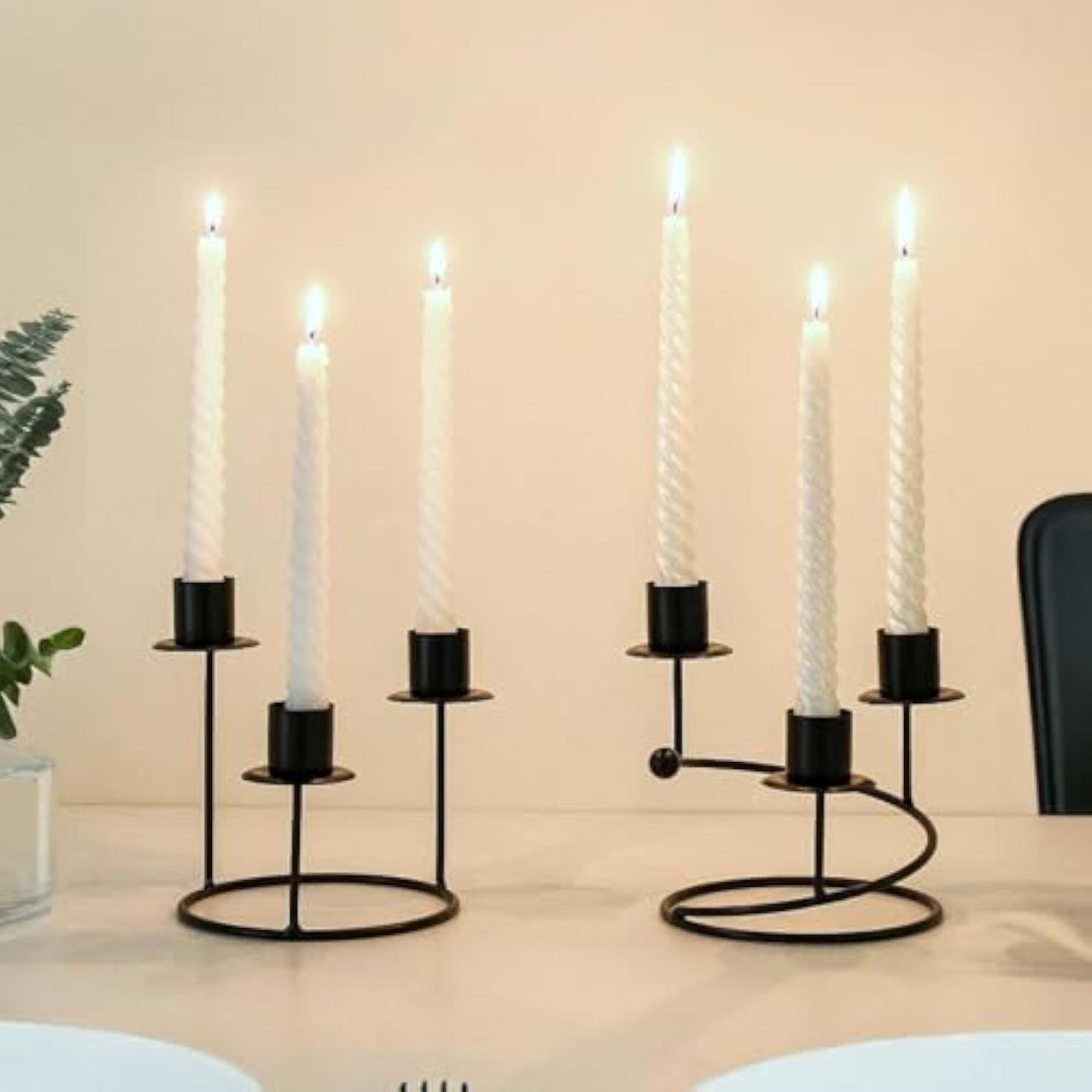 Pillar Candle Holder for Centerpiece Holiday Table