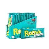 Roobar Rohkostriegel Chia & Kokos – Milchfrei & Glutenfrei, 100% Bio, Vegan, Superfoods, Ohne Zusatz von raffiniertem Zucker – 12 x 30g Riegel in einer Box