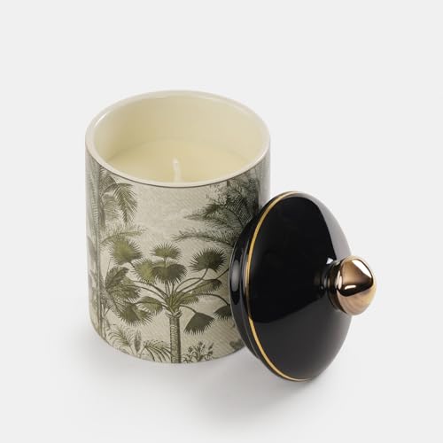 Image of Pure Home + Living Black Neroli Jasmine Palmier Candle Jar for Gift & Decoration|Wax Candles for Gifting | Non-Toxic Long-Lasting Aroma Candles | Fragrance Candles for Home (Pack of 1)