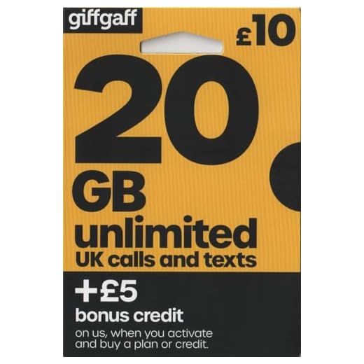 Giffgaff O2 Unlimited Pay As You Go SIM