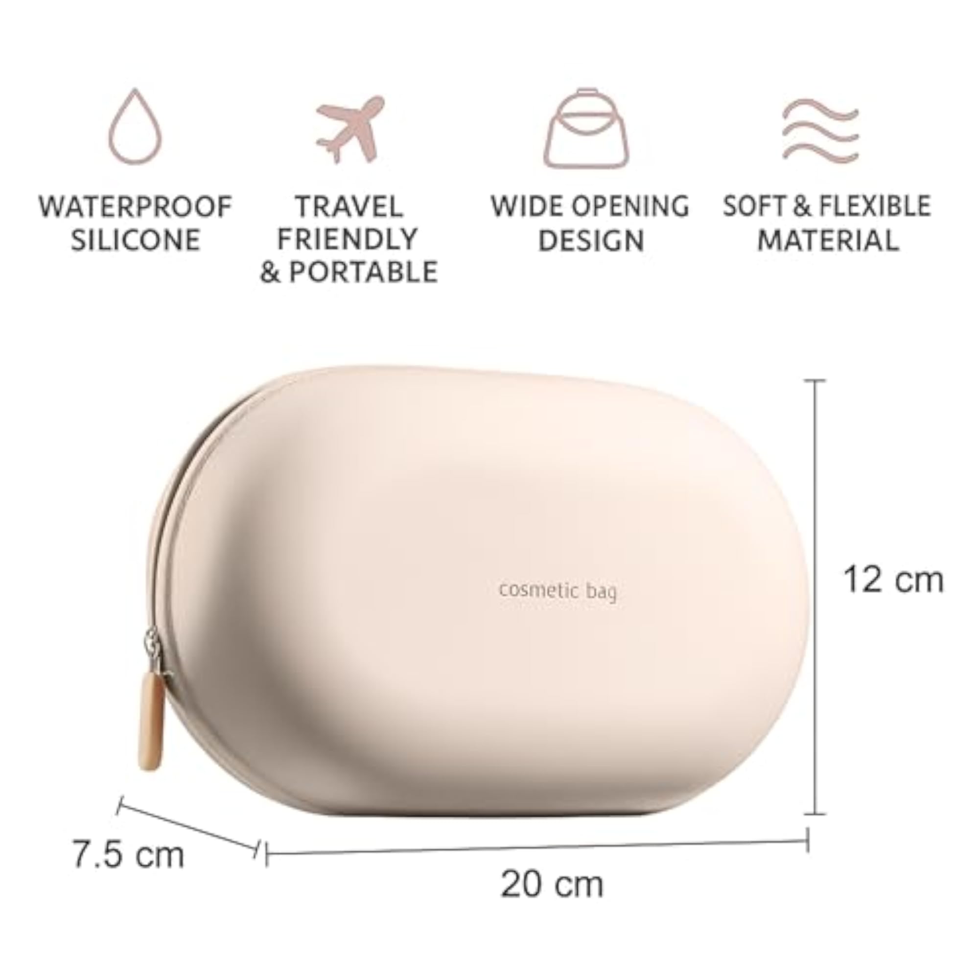 Large Capacity Waterproof Travel Makeup Organizer Pouch