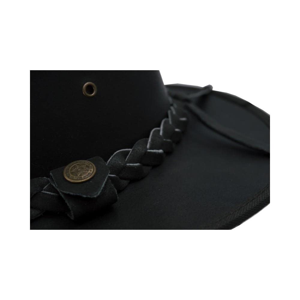 Walker and Hawkes Traveller - Sombrero de Vaquero con Adorno Trenzado - Cuero de Vacuno