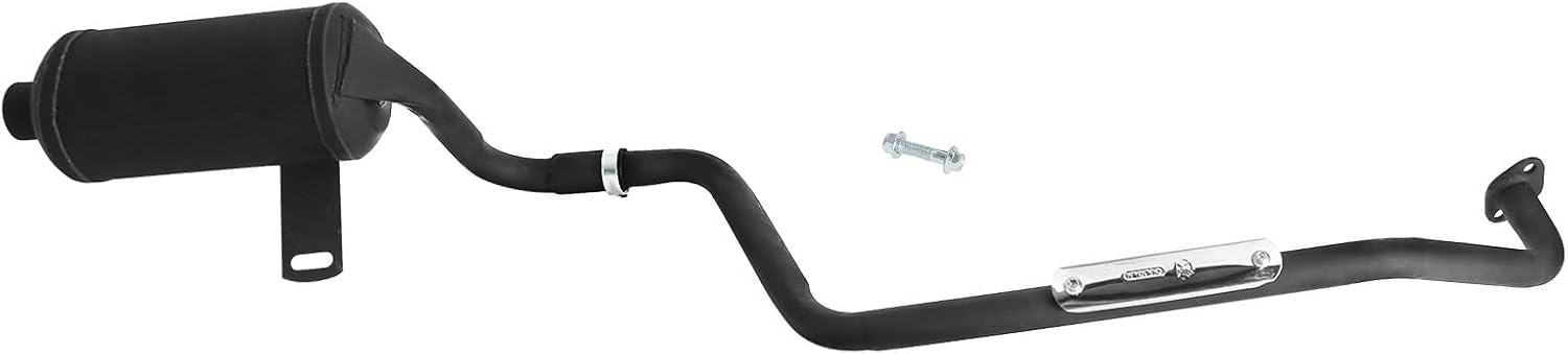 Exhaust Pipe and Muffler System with Gasket for GY6 150cc 200cc ATV Quad Dirt Bike Motorcycle Taotao Buggy 4 Wheeler Go Kart Scooter