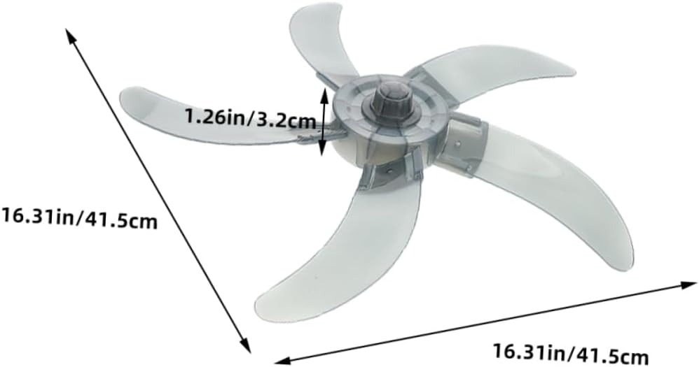 2Pcs Fan Blades Compatible with Standing Wall and Table Fans Stylish and Elegant Design Replacement Parts for Household Use