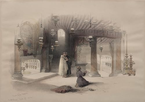 Affiche toile David Roberts Bethl&eacute;em d&eacute;coration bureau 60x90cm