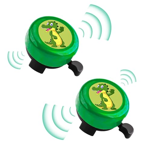 2 Piezas Timbre Bicicletas Infantil, Cartoon Anime Timbre Bicicleta, Campana Bici Infantil, Bocina Bicicleta Infantil con Sonido Fuerte y Claro, para Bicicletas, Bicicletas de Equilibrio, Patinetes