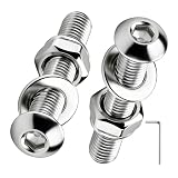 Jiahezhi 20 Stück M4 x 40mm Linsenkopfschrauben, Innensechskantschrauben