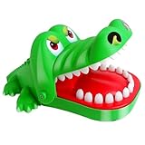 Krokodil Spiel Croco Doc Spiel Spielzeug Krokodil Zähne,Action Geschicklichkeit für Familienspiel, Teste Dein Glück, für Kinder, Familienspiel, Partyspiel (Grün-L)