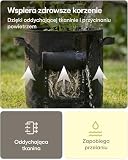 Worek do Sadzenia 40L - 3 Torby na Rośliny do Warzywa - Worek na Ziemniaki Wielokrotnego Użytku z Okienkiem i Etykietą - Wewnętrzny i Zewnętrzny Worek na Ziemniaki