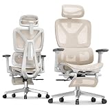 FLEXISPOT ErgoX sedia ergonomica da ufficio, braccioli 3D, poggiatesta 3D, schienale 5D regolabile, seduta traspirante, portata fino a 130 kg