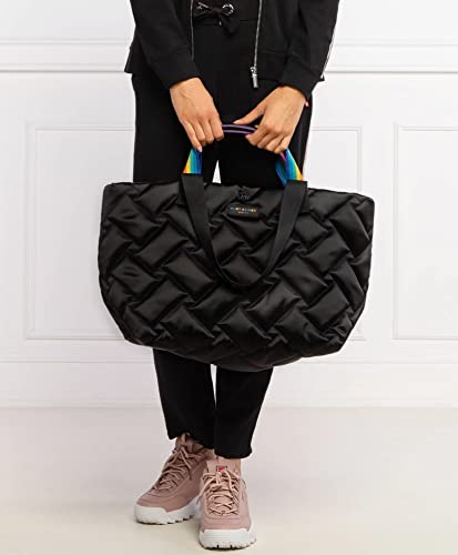 Kurt Geiger London Recycled Nylon Shopper Black One Size - Thumbnail 4