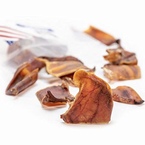 Sawmill Creek Smokehouse Pig Ear Small Chews Pack of 25, *Sourced & Made USA*, All Natural, USDA