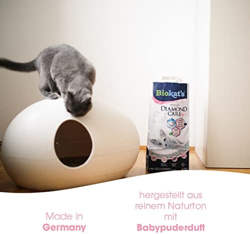 Biokat's Diamond Care Classic Scented Fine Cat Litter with Activated Carbon and Aloe Vera - 1 Bag (1 x 10 L) - View 4