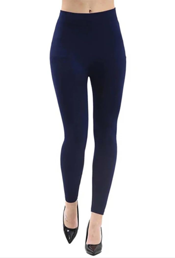 Nutshell Women's Navy Elasticated Waistband Lycra Leggings - (Uk, Alpha, S, M, Regular, Regular, )