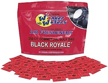 Wonder Wafers 250 Count Unwrapped Automobile Professional Use Air Fresheners Car and Truck Detail (Black Royale)
