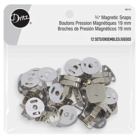Dritz 3/4in Square Magnetic Snaps Fasteners Cover