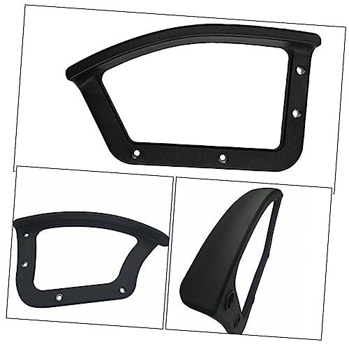 BUTIFULSIC Office Chair 2pcs Ring Arm Replacement Parts Wheelchair Accessories Plastic Chairs Black Armrest Part Accessories Arm Chair Accessory Angle Desk Chair