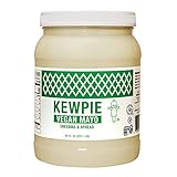 [KEWPIE] Vegan Mayo Dressing and Spread - Kosher, Plant-Based, Gluten-Free | Richly Flavored, Delicately Seasoned | Perfect for Restaurants and Home Use (64 oz Jar)