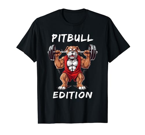 Doglover Muscle Deadlift Pompaggio Pitbull Dog Maglietta