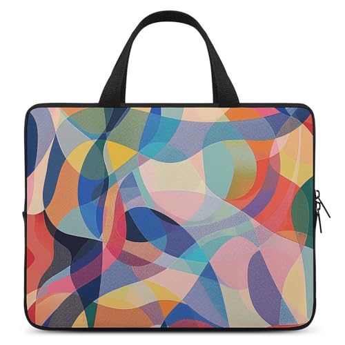 Sac ordinateur 17 pouces motif peinture abstraite pour homme et femme
