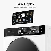 Hisense DH3I802BWCD Wäschetrockner, 8KG, Kondensation mit Wärmepumpe, 3i, 18 Programme, ConnectLife, Feuchtesensor, Anti Crease, TwinAir, Energieeffizienzklasse C, Weiß – Ansicht 4