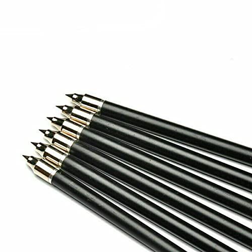 Erock Archery Arrows 30/31/32Inch Pure Carbon Arrows 500 Spine Turkey Feather Fletching Screw-In Field Points Targeting Arrows For Recurve Bow Compound Bow 12 Pack (12Pcs 32Inch Full Black) #TOP4