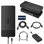 Dell WD19S Docking Station 180W Bundle, Support Dual Monitor & 4K Display, Performance Dock WD19S with 180W Power Adapter + HDMI Cable + DP Cable