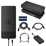 Dell WD19S Docking Station 180W Bundle, Support Dual Monitor & 4K Display, Performance Dock WD19S with 180W Power Adapter + HDMI Cable + DP Cable