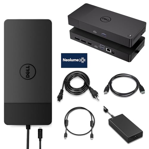 Image of Dell WD19S Docking Station 180W Bundle, Support Dual Monitor & 4K Display, Performance Dock WD19S with 180W Power Adapter + HDMI Cable + DP Cable