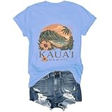Lporikme Kauai Hawaii T-Shirt Kauai Hawaii V-Neck Tshirt