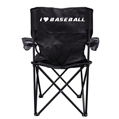 VictoryStore I Love Baseball Camping Chair with Carry Bag