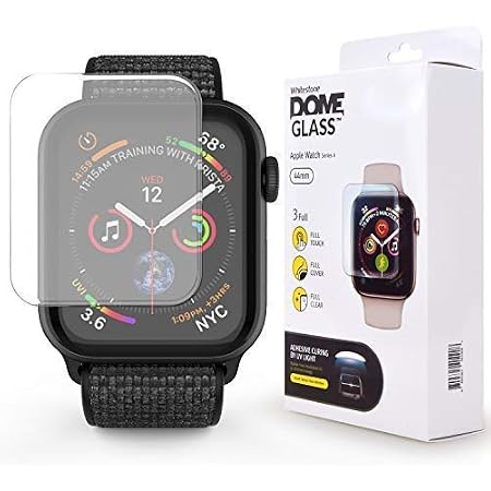 Amazon.com: Protector de pantalla para Apple Watch de 1.732 in, [DOME  GLASS] adhesivo líquido para cobertura completa de vidrio templado [no  incluye luz UV] y protección por Whitestone para el Apple Watch