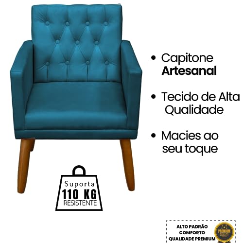 Poltrona MOBLAN Decortaiva para sala de Estar Moderna em Destaque Estofada Poltronas para Sala de Le