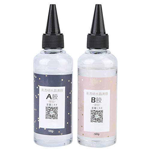 Resina epossidica Kit resina artistica cristallina Colata e rivestimento epossidici Liquido adesivo epossidico Quik-Cure per gioielli artistici(100g 1:1)