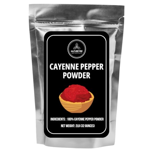 Cayenne Pepper Powder 2lb by Naturevibe Botanicals | 100% Pure &amp; Non-GMO | Hot &amp; Spicy Seasoning for Cooking, Sauces &amp; Rubs | 32 Ounces