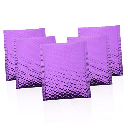 Tofficu Pacote com 10 peças de saco bolha roxo envelopes bolha envelopes adesivos para correspondênc