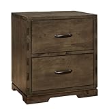 Westwood Design Dovetail Nightstand w/power Graphite brown