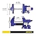 Big Horn 19320 Heavy-Duty Industrial 4.5- Inch Workshop Bench Vise Tool with 240-Degree Swivel Base