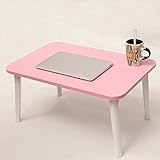 La tabla plegable: Smooth y amplio escritorio proporciona una superficie de trabajo grande, durable, compuesto de escritorio de madera y marco de tubo de acero de alto grado.